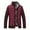 Burgundy, variant on Herrnalise Men's Plush Sweater Coat Thickened Stand Collar Cardigan Warm Sweater Sweater Solid Color Burgundy