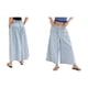 thumbnail image 3 of Pantalones Vaqueros Anchos para Mujer, Holgados, con Cintura Elástica, Botones, Estilo Boyfriend, Informales, Sueltos, con Bolsillos. Azul L, 3 of 9
