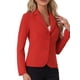 thumbnail image 1 of BLAZER DE TRABAJO PARA MUJERES INSPIRE CHIC CON SOLAPA Y MANGAS LARGAS, TRAJE BLAZER ROJO BRILLANTE TALLA M, 1 of 6