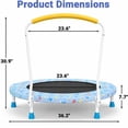 thumbnail image 2 of LIZEVINC 36" Trampoline Indoor Trampoline with Handle,Blue, 2 of 7