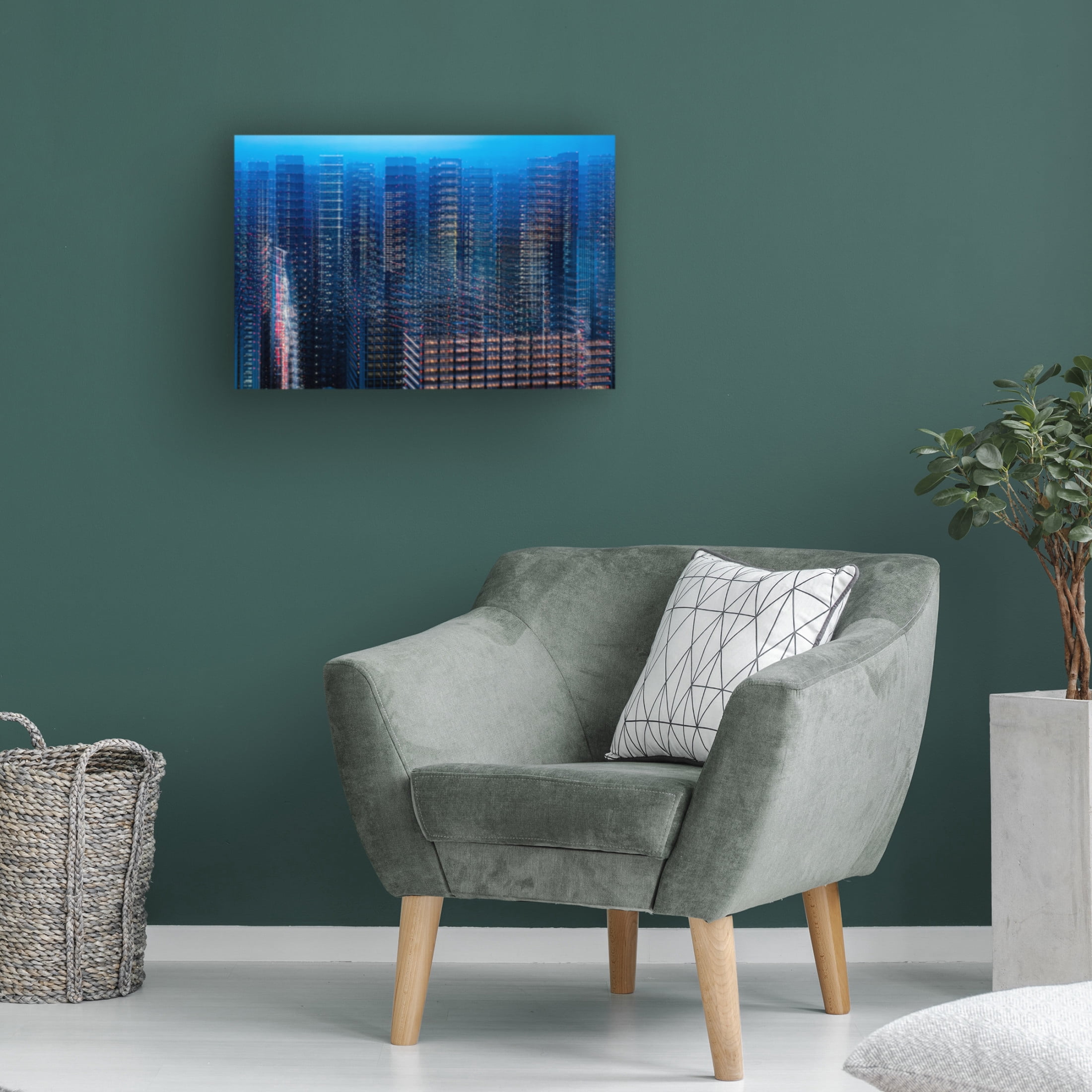 Trademark Fine Art Sasaki Makoto Tokyo Layers Canvas Wall Art