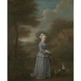 thumbnail image 2 of William Hogarth 12x14 Black Ornate Wood Framed Double Matted Museum Art Print Titled: Miss Wood (ca. 1730), 2 of 5