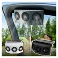 thumbnail image 1 of Car Exhaust Fan USB Rechargeable/solar Air Circulation Cooling and Heat Dissipation High Wind Power 3 Head Ventilation Fan ,High Performance, 1 of 7