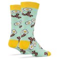 thumbnail image 2 of Oooh Yeah! Socks, Men's Cotton Crew Sock (Happy Breakfast), 2 of 2
