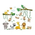 thumbnail image 2 of WEISIPU Jungle Animals Party Nursery Decor Kids Removable Wall Stickers Decals Monkeys, 2 of 7