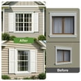 thumbnail image 2 of Resenkos Vertical Grain Faux Shutters, Weatherproof Elegance for Instant Curb Appeal, 14"x25", White, 2 of 11