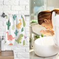 thumbnail image 7 of Cartoon Dinosaur Pattern Bath Towel 100% Cotton Soft Thick High Absorbency Hand Face Towel Single Pack 16x28in, 7 of 7