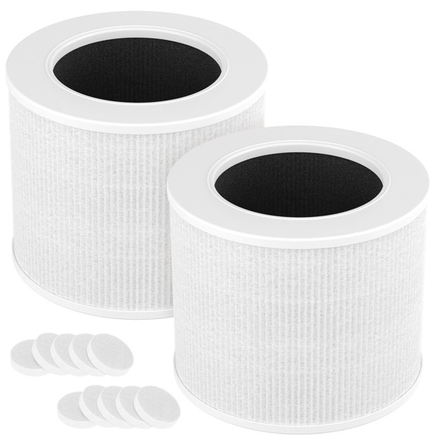 2-Pack Core Mini Filter Compatible with LEVOIT Core Mini Air Purifie-r, 3-in-1 Efficiency Activated Carbon Pre-filter for LEVOIT C