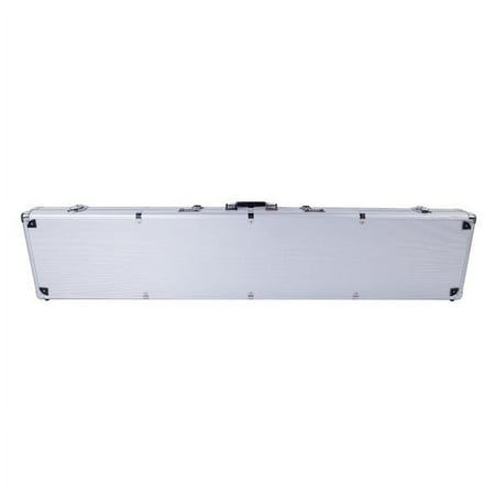 Fithood 135*28*10cm Aluminum New Framed Locking Gun Pistol HandGun Lock Box Hard Storage Carry Case Silver