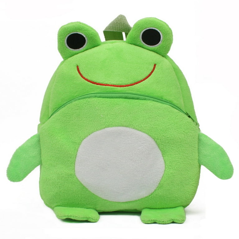 YHDSN Frog Toddler Backpack Baby Cartoon Zoo Animal Plush Small