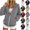 Gray, variant on Women's Solid Color Coat Zip-Up Hooded Long Sleeve Raglan Sleeve Casual Outerwear