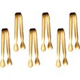 thumbnail image 1 of Pinzas para hielo de acero inoxidable, pinzas pequeñas para servir, pinzas multiusos para aperitivos, 1 of 5