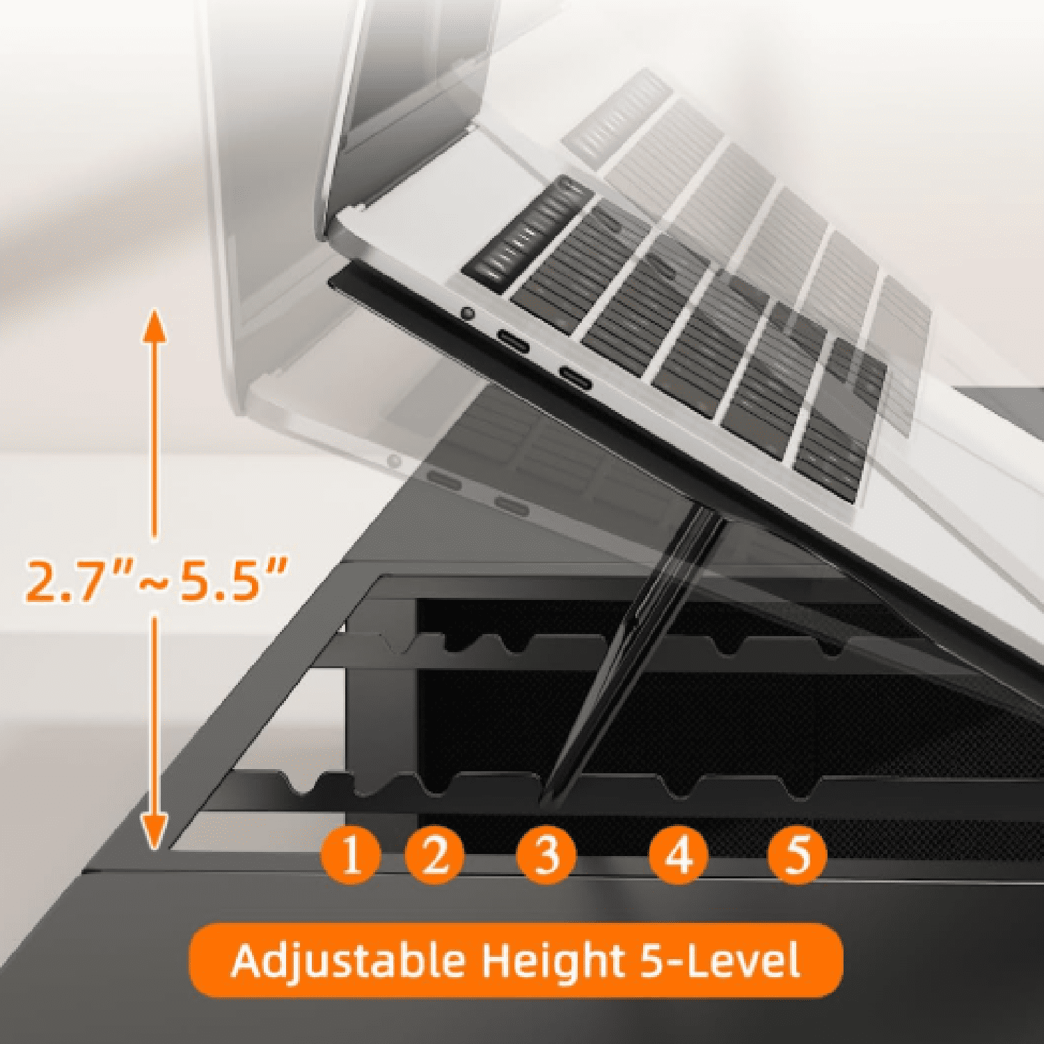 Monitor Stand Riser with Adjustable Laptop Stand Riser, Steel Frame Dual Monitor Stand with Two Drawers for 2 Monitors, Desktop Oraganizer Stand for Computer,Laptop,Screen