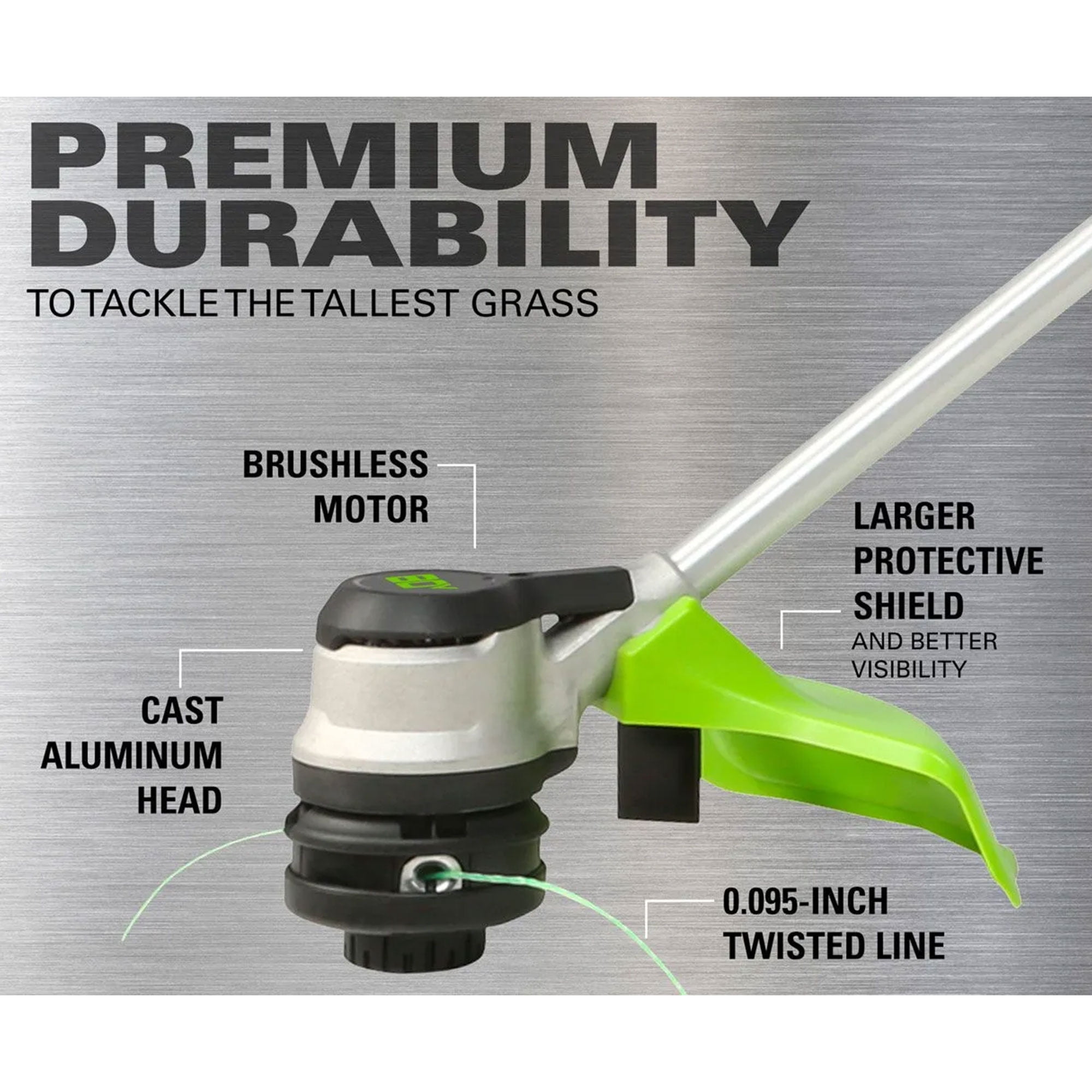Greenworks Pro 2123002VT 16 In Brushless and Cordless String Trimmer Edger