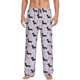 thumbnail image 1 of Fotbe Dachshund Dog Pantalones de Pijama para Hombre, Pantalones de Dormir, Pantalones de Casa con Cintura Ajustable y Bolsillos-Small, 1 of 6