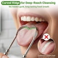 thumbnail image 2 of Raspador de lengua cleanan de acero inoxidable en forma de U, 2 piezas, 2 of 8