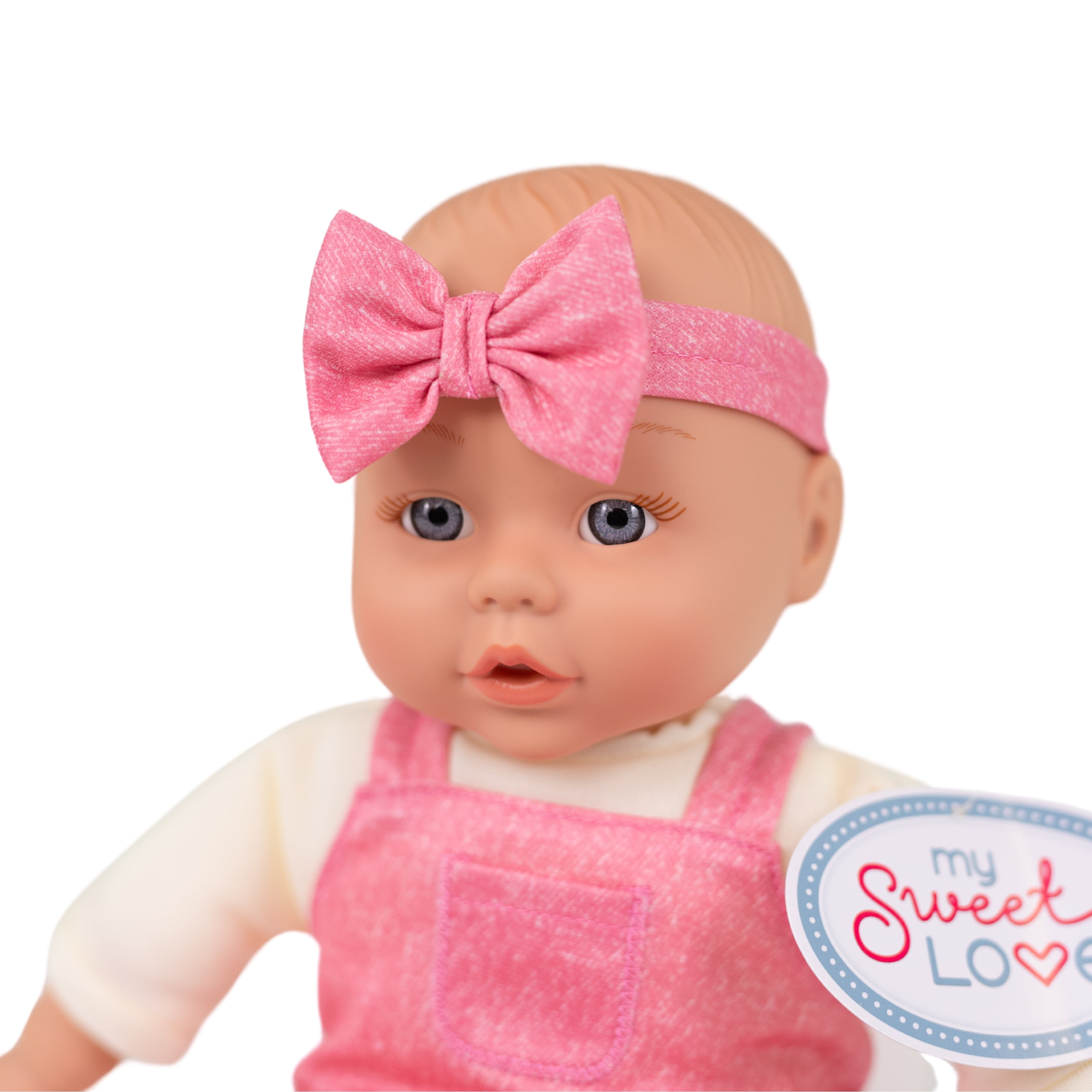 My Sweet Love 12-inch Soft Baby Doll, Rose Pink Outfit