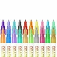 thumbnail image 1 of Dusknt Clearance Sale! Glitter Gel Double Line Outline Pen Glitter Marker Color Art Pen 24 Color Set, 1 Box of Glitter Gel Double Line Outline Pen Glitter Marker Color Art Pen, 1 of 9