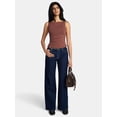 thumbnail image 2 of Madden NYC Women's Sleeveless Ruched Tank Top, Sizes XXS-XXL, 2 of 5