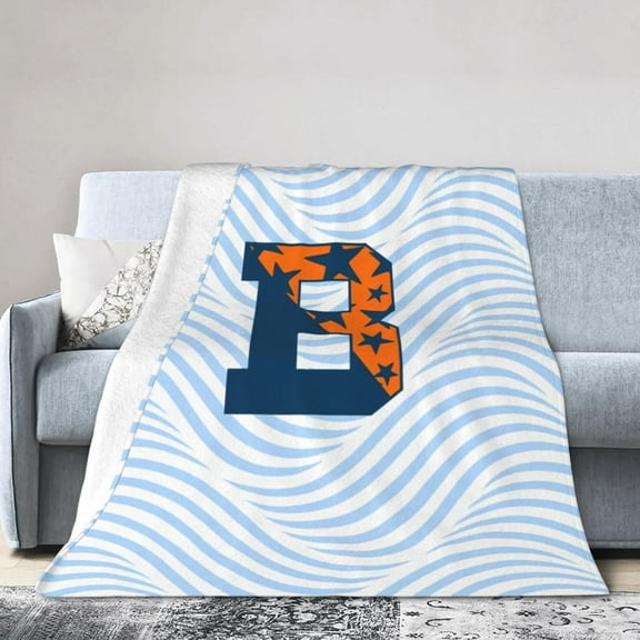 Bucknell University Fleece Blanket, Very Soft Microfiber Flannel Blanket for Couch Warm and Cozy for All Seasons