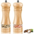 thumbnail image 1 of Pepper and Salt Mills, Wooden Salt and Pepper Shakers, 1 of 5