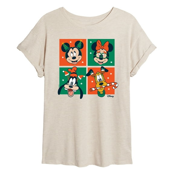 Disney - Mickey And Friends Christmas - Juniors Ideal Flowy Muscle T-Shirt
