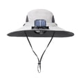 thumbnail image 2 of Transemion Sun Visor Hat With Solar Fan Stay Cool And Protected Protection Comfortable Sun Visor Hat With Fan Light grey, 2 of 6