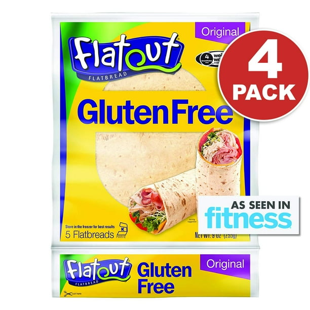 Gluten Free Wraps, Flatout Wraps, 9 oz., 4 Pack