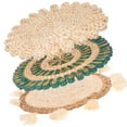 thumbnail image 4 of WESIEVYA 3Pcs Grass Woven Mat Style Living Room Wall Decor 15X15X0.1In, 4 of 8