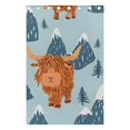 thumbnail image 4 of Highland Cow and Mountains Black Out Curtains 72 Inch Length Curtains for Sliding Glass Doors Bedroom Living Room 2 Pack, 4 of 6