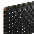 thumbnail image 4 of Headboard, King Size, Walnut Black, Vegan Leather, Bedroom, Modern Contemporary HB36770, 4 of 7
