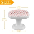 thumbnail image 3 of 4 Pieces Set Drawer Pulls Handle Square Wardrobe Cabinet Knobs with Stainless Steel Screws Furniture Kitchen Decor, 3 of 5