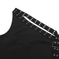 thumbnail image 5 of Womens Tank Tops Summer Camisole Party Slim Fit Tops Halter Neck Sleeveless Solid Color Clothes Casual Soft Holiday Everyday Wear,Black,L, 5 of 9