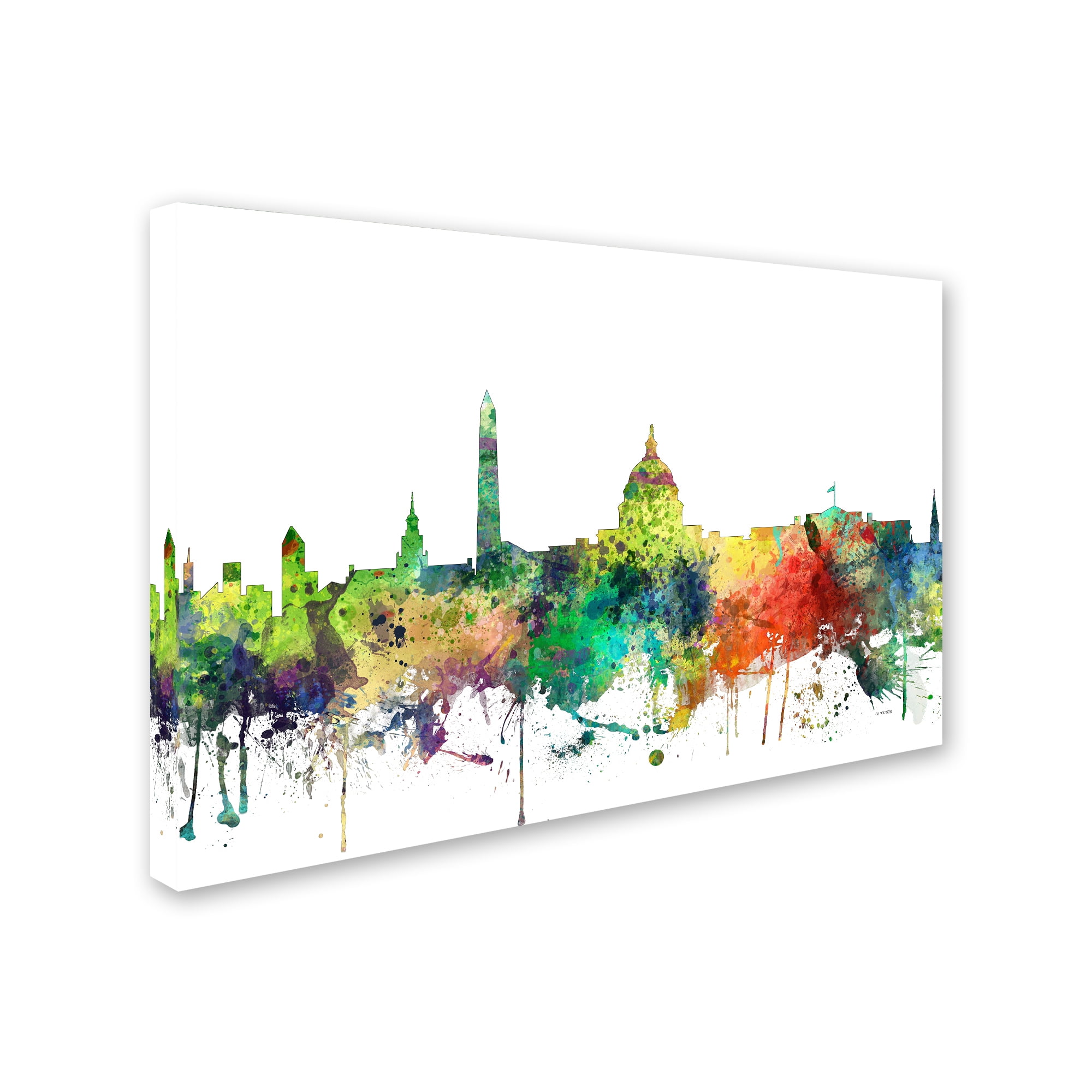 Trademark Fine Art "Washington DC Skyline SP" Canvas Art by Marlene Watson