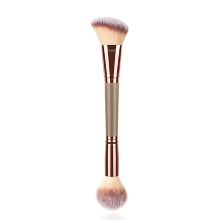 SELVORIA Makeup Brushes,Dual-Ended Makeup Brush for Eyeshadow,Blush,Concealer,Soft Nylon Bristles Bronzer Brush,Precise Blending & Contouring Portable Beauty Tool