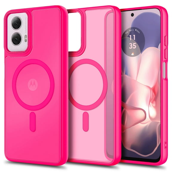 NGB SUPREMACY For Motorola Moto G Power 5G 2024 Phone Case Camera Guard Wireless Charging MagSafe/Qi Magnetic Car Mount Moto G Power 5G 2024 Case Cover (NOT Stylus 2024 / Play 2024 / G 5G 2024)