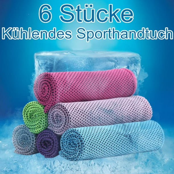 Mgfed 6 Pack Cooling Towel Ice Towel Workout Towel Microfiber Towel Soft Breathable Chilly Towel For Sports Gym Yoga Running Camping Fitness Workout