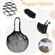 thumbnail image 3 of 2 Pack Cotton string storage shopping bags Reusable Mesh Grocery Bags Long Handle Net Tote, 3 of 5