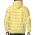 thumbnail image 7 of Sikiie Yellow Gingham Men's Hoodie, Essentials Hoodie, Sweatshirt, Pullover Hooded Sweatshirt for Men-4X-Large, 7 of 7