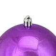 thumbnail image 4 of Northlight Shiny Purple Shatterproof Christmas Ball Ornament 4" (100mm), 4 of 8