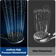 thumbnail image 4 of Black Shower Head, 7 Spray Modes Detachable Showerhead High Pressure Shower Heads with Long Hose and Adjustable Angle Bracket, 4 of 14