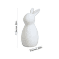 thumbnail image 4 of 5 Inch Ceramic White Rabbit - Easter Bunnies Porcelain Modern Art Home Decoration, Weddings Crafts Gift, Easter Bunny Rabbits, Easter Decorations for Home Mothers Day Decorations, 4 of 10