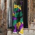 thumbnail image 2 of Moxiu Mardi Gras Overalls Women Wide Leg Patchwork Sequin Graphic Overalls Plus Size Adjustable Strappy Loose Fit Rompers 2025 Multicolor,S, 2 of 5
