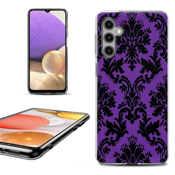 OneToughShield ® Shockproof Phone Case Compatible with Samsung Galaxy A25 5G - Victorian Purple/Black