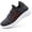 Black, variant on Women's Walking Shoes Breathable Slip on Athletic Tennis Sneakers
