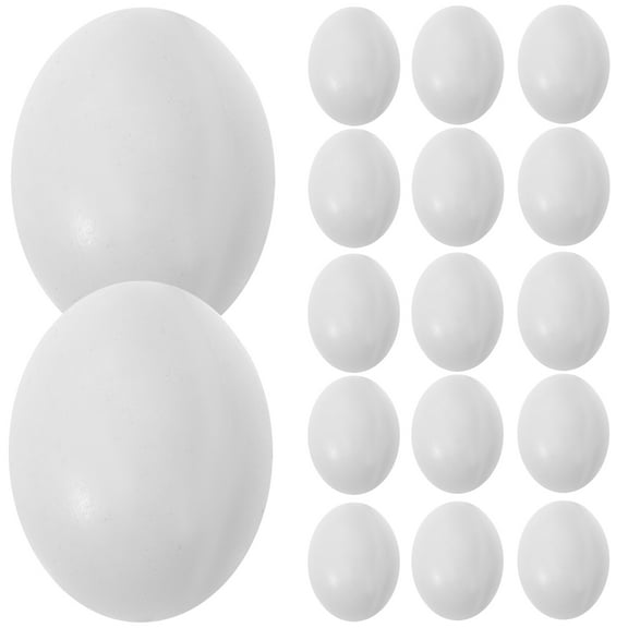 WSTEER 10pcs Lifelike Simulation Bird Egg Bird Laying Egg Prop Bird Breeding Tool