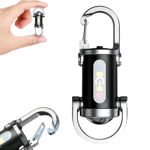 Vueeze Keyblazer, Imwing/Glosrity/Lifweb/Sherum Keyblazer, Portable Rechargeable Bright Keychain Flashlight, Mini USB Led Light with Power Bank Function, 7 Lighting Modes, Waterproof (1pcs)