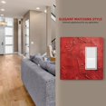 thumbnail image 4 of Red Oil Pattern Light Switch Cover Decorative Switch Plates and Outlet Covers Wall Plate for Electrical Kitchen Home Office Art Decor Standard Size, 4 of 4