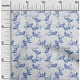 thumbnail image 2 of oneOone Polyester Spandex Medium Blue Fabric Floral Sewing Craft Projects Fabric Prints By Yard 56 Inch Wide, 2 of 5