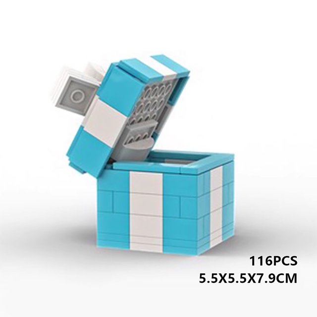 Exquisite Ring Box MOC Building Blocks Jewelry Gift Box Creative Model, Great Gift for Children's Easter Basket